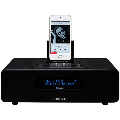 ROBERTS Blutune 65 Bluetooth DAB/DAB+/FM Digital Clock Radio, Black